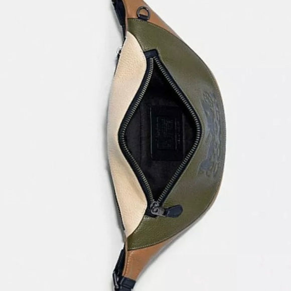 Coach Warren Colorblock Horse & Carriage Belt Bag Fanny Pack C5385 - Picture 6 of 7